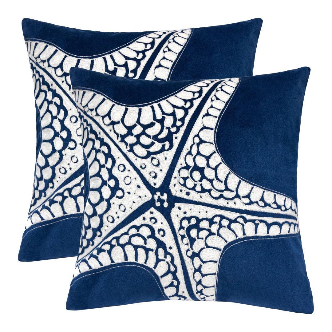  Velvet Throw Pillow (Set of 2) Homey Cozy 