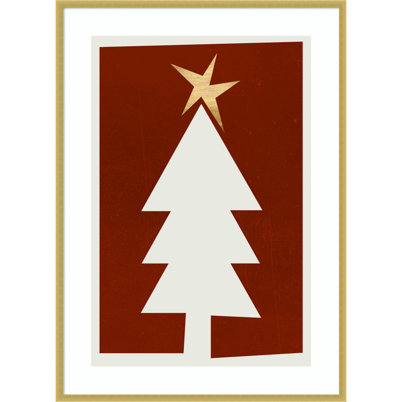 «Oh Silent Night» par Wood, reproduction d'art encadrée, H 41 po x l 30 po