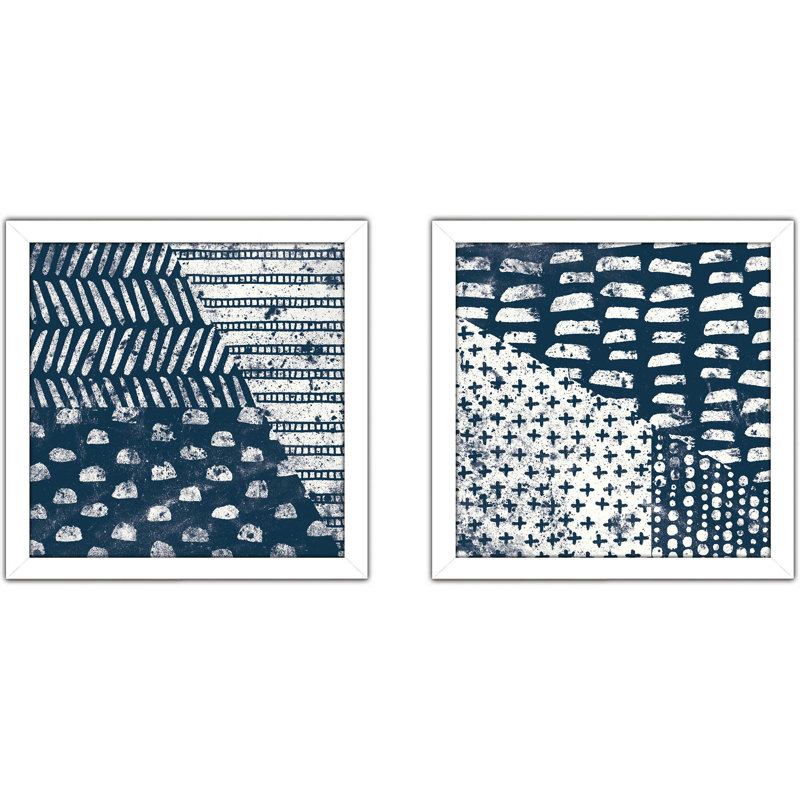 Mark faisant du carreau I - ensemble de 2 reproductions de cadres photo sur papier, H 16,5 po x l 33 po, Pas de tapis