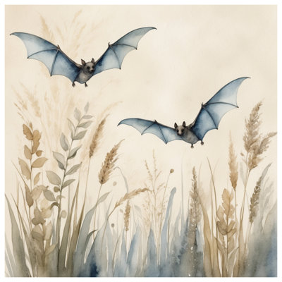 Flying Bats In Field Comforter