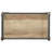 5-Shelf Bookcase In Antique Oak And Sandy Grey For Living Room Display 5 Vintage Style With Accents