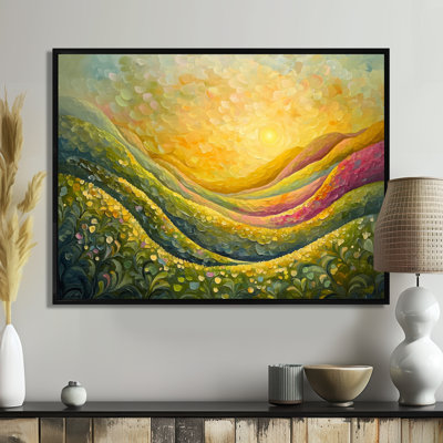 Minimal Peaks of Nature Abstract Landscape III - Art minimaliste abstrait