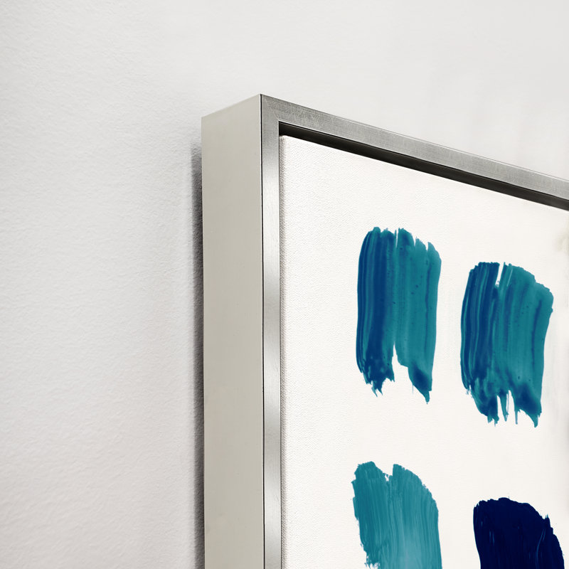 Blue Arrangement I Print by Guseul Park, 54.5" H x 41.5" W x 1.5" D, Glass Coat
