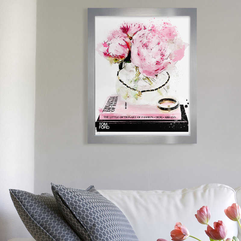 « Elegant Morning », impression, H 29,5 po x l 25,5 po x P 0,5 po, Encadrement argenté
