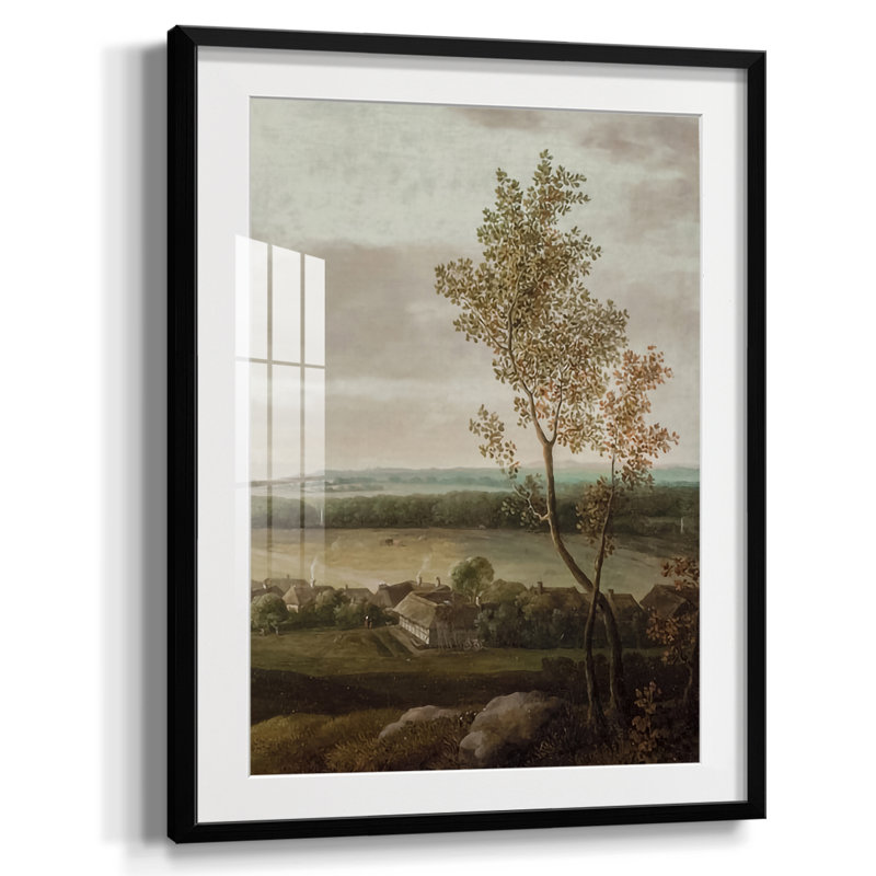 Paysage rétro CCLII - impression encadrée