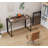 Folding Desk No Assembly Required, 39.4 Inch Writing Computer Desk Space Saving Foldable Table Simple Home Office Desk,Brown