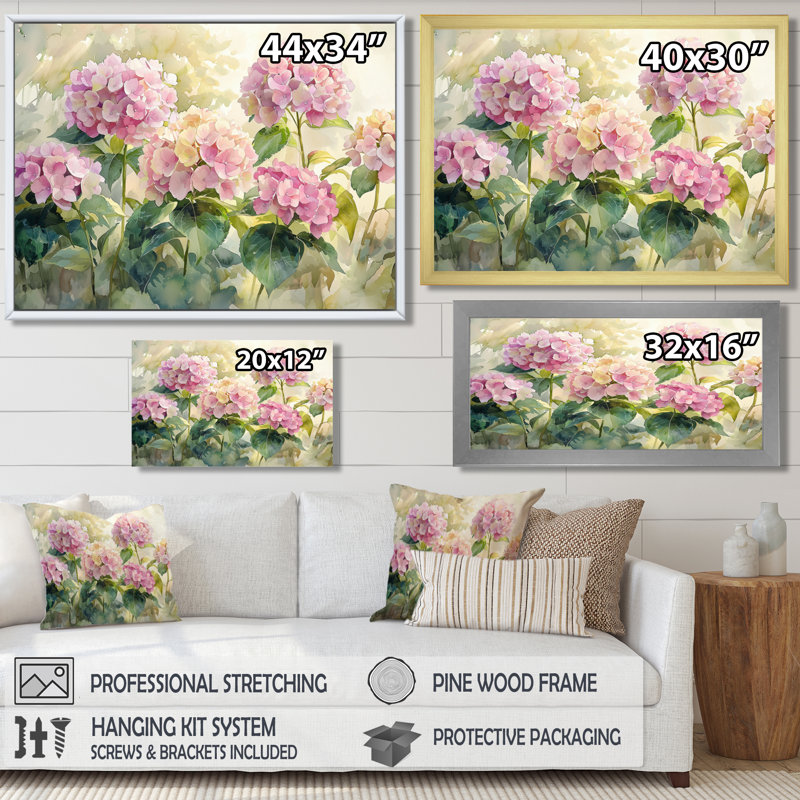 Jadarrion - Floral Wall Art, Reproduction encadrée d'une seule photo, H 30 po x l 40 po, Noir, noir, noir, noir