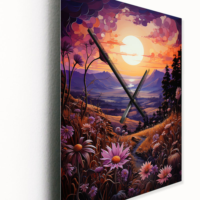 Eurel - Sunflowers Wall Clock, Large