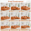 Canapé doux en tissu pelucheux sans os, sans assemblage requis, conception épurée, conception antidérapante 32D haute densité, salon, chambres, orange-132106471-132106474