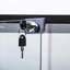Vitrine en verre avec 4 tablettes