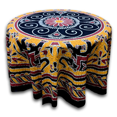 Nerseh Elephant Batik Cotton Tablecloth