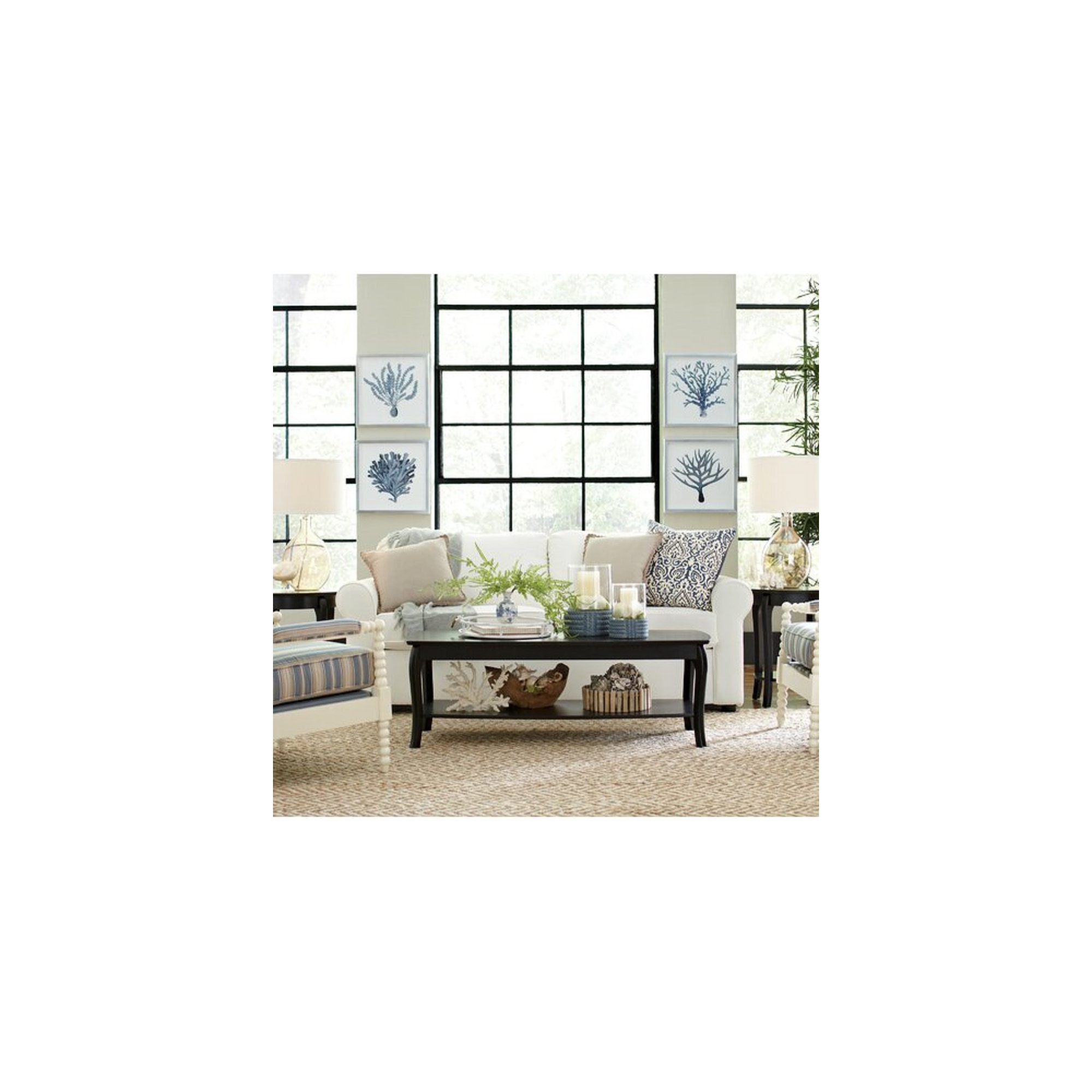 Warrington 82'' Upholstered Sofa, Classic Bleach White Twill