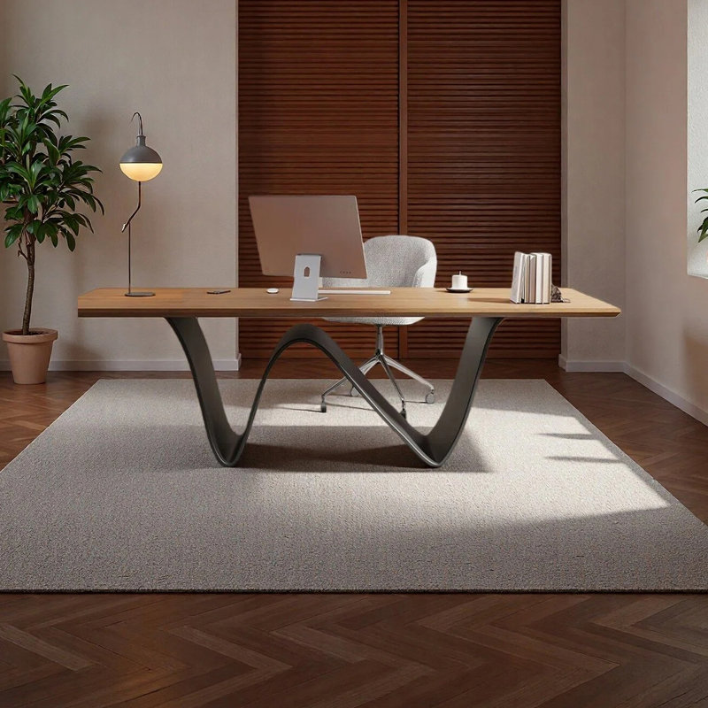 Bureau de luxe moderne et minimaliste, H 29,53 po x l 55,12 po x P 27,56 po