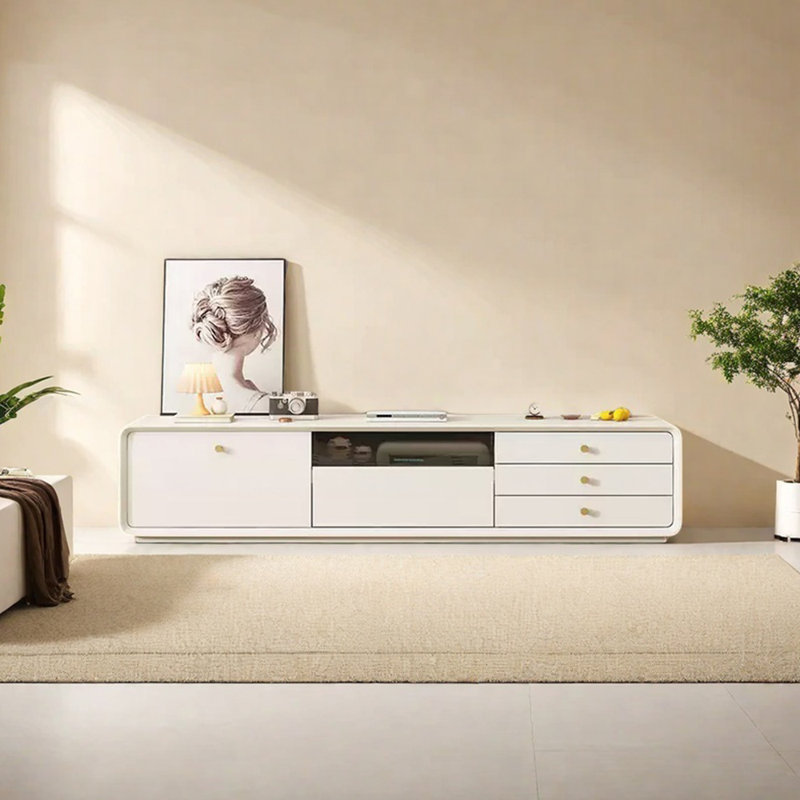 Meuble télé blanc simple et beau, 70.87"