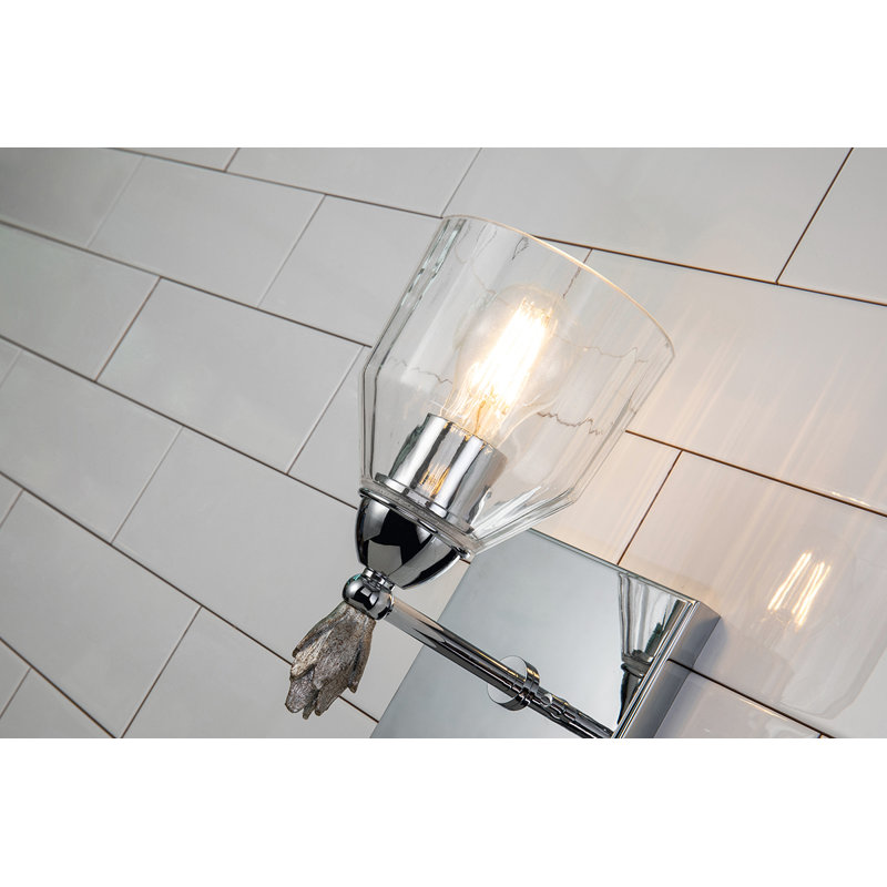 Fun Finial 1 - Light Armed Sconce, Chrome