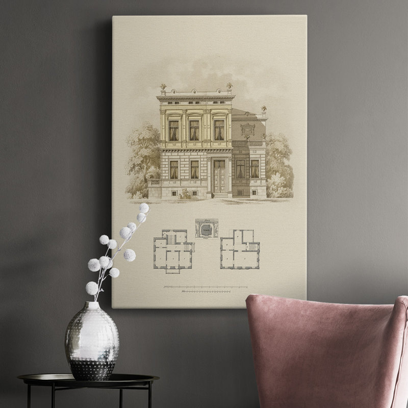 Estate And Plan III " Estate And Plan III ", 48" H x 32" W x 1" D