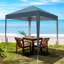 3M X 3M Outdoor Folding Metal Canopy Blue-1354474434-1354474435