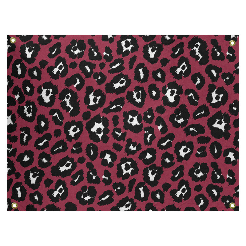 Tapisserie de polyester de football de l'Arizona, H 59 po x l 80 po, Rouge/blanc