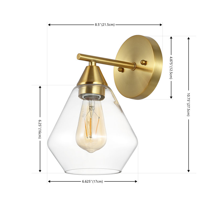 Hendrica Flush Mounted Sconce, Gold