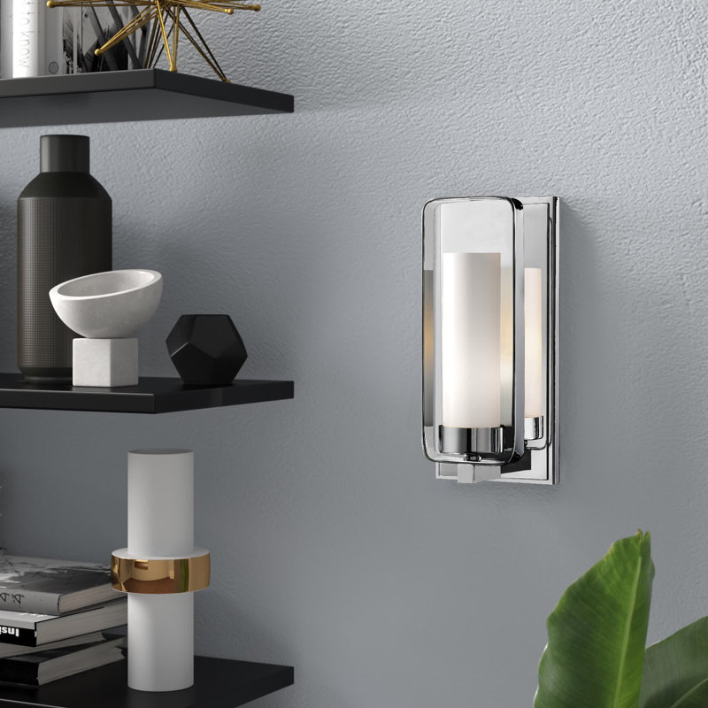 Iniguez Steel Armed Sconce, Chrome
