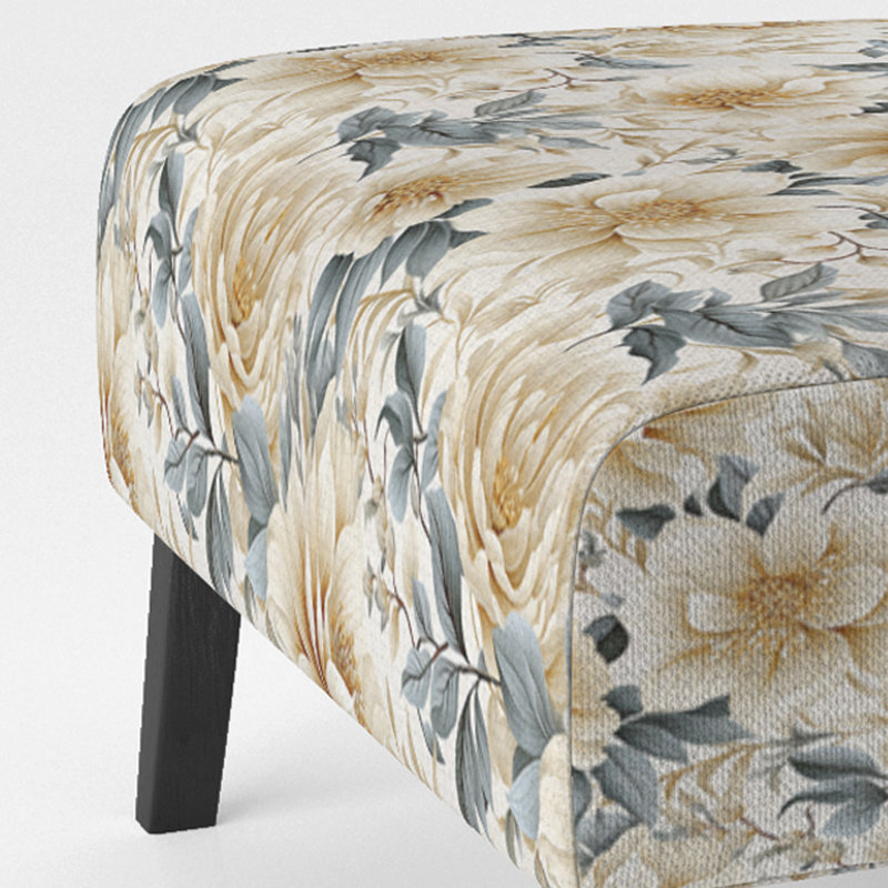 Fauteuil de chambre beige et gris