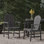 Chaises de salle à manger d'extérieur résistantes aux intempéries en bois d'acacia Adirondack (ensemble de 2), parfaites pour la détente sur la terrasse et dans la cour