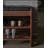 Retro-Style Black Walnut Two-Layer Shoe Rack For Storage And Shoe Changing Bench