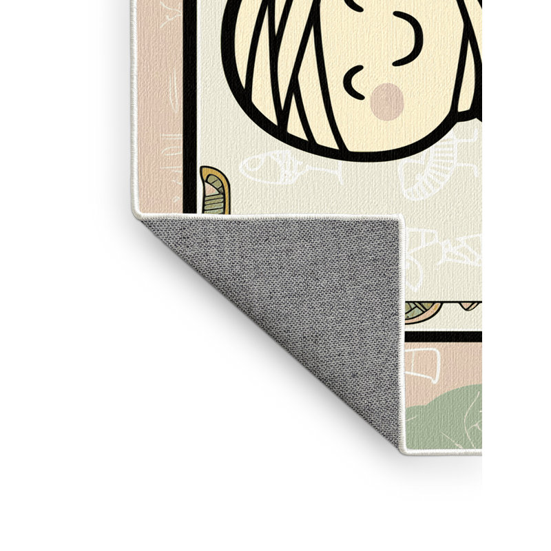 Tapis de Noël lavable The Holiday Aisle®, Rectangle 4pi x 6 pi