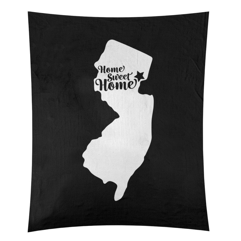 Tapisserie murale Home Sweet Newark, H 60 po x l 51 po, Noir