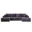 Canapés Compression Cloud, canapé moderne modulaire en velours côtelé de 131 pouces pour la maison-1258807709