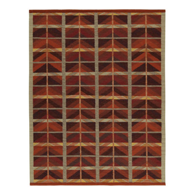 Scandinavian Wool Geometric Area Rug