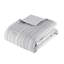 Édredon 3 pièces gris avec attaches décoratives à pince avec coussin décoratif gris, taie décorative, peau, motif, rembourrage, preuve-126061456