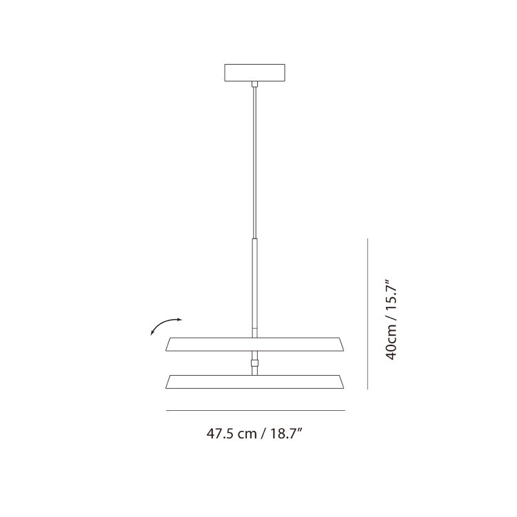 4 - Light LED Pendant, Matte Black