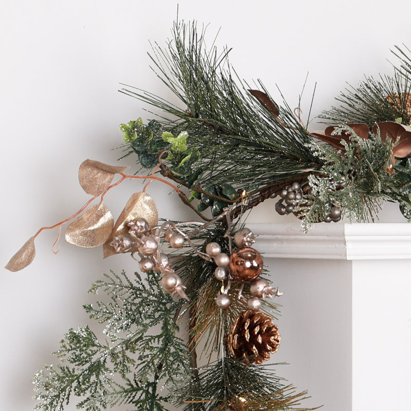 150cm Lighted Faux Garland with Lights