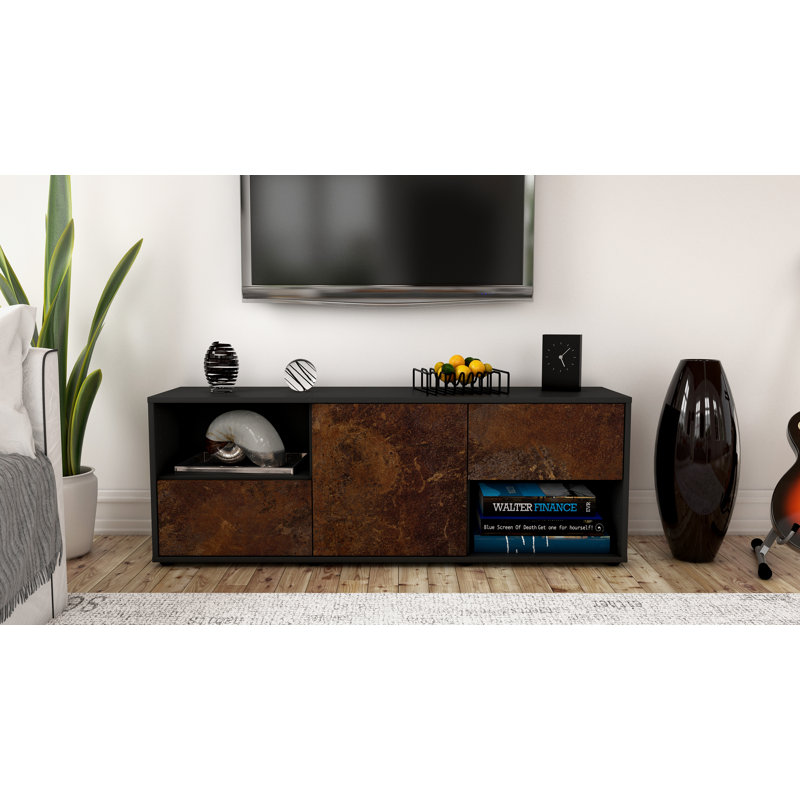 Wurth TV Stand for TVs up to 60", Rust / Matte Anthracite