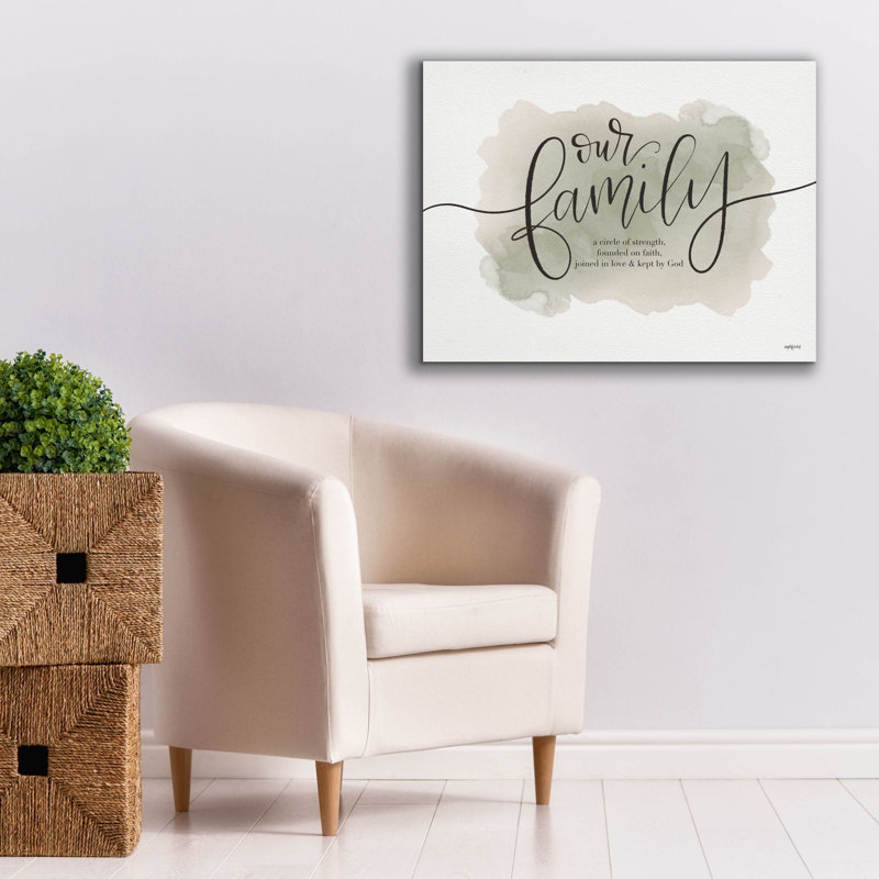 «Our Family» par Imperfect Dust, art mural sur toile, H 26 po x l 34 po x P 1,25 po