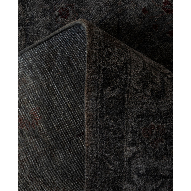 Overdyed One-of-a-Kind Runner 3' X 11'10" Hand Knotted Area Rug