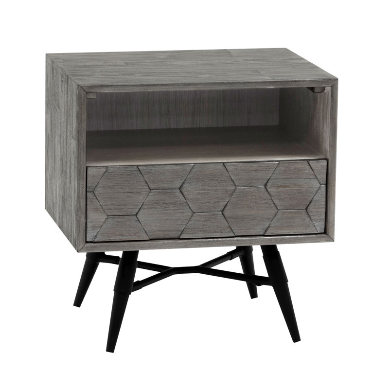 Jailey 16'' W Solid Wood Nightstand
