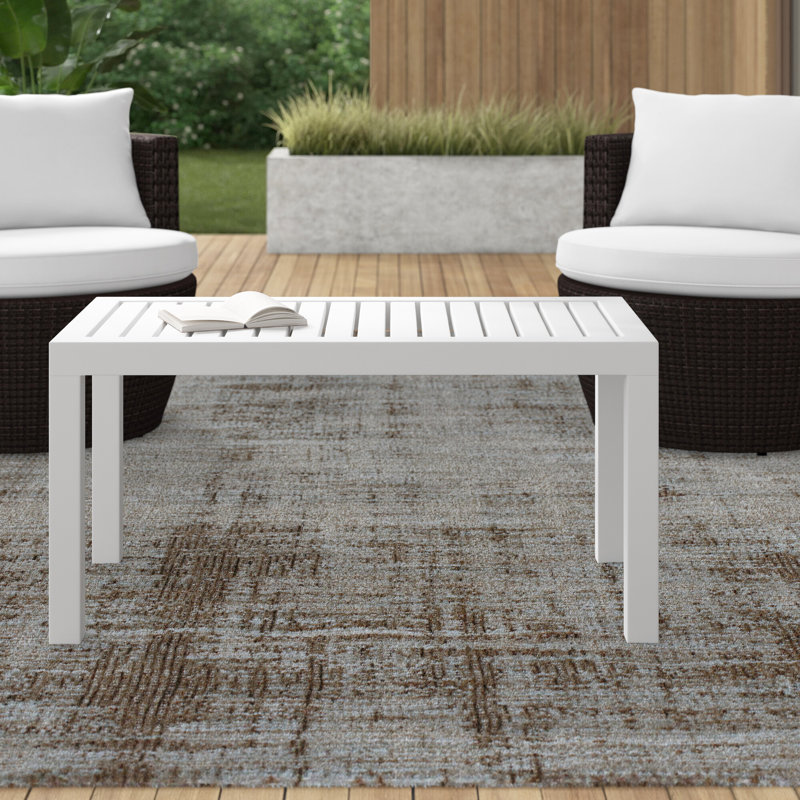 Table basse Brette, Blanc