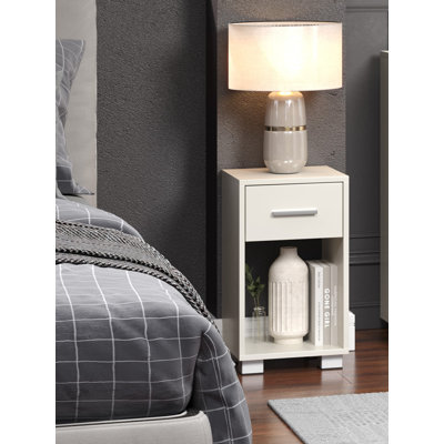 Lampp 30cm W Manufactured Wood Bedside Table
