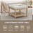 Gladis 3-Piece Linen Fabric Coffee Table and End Table Set with Storage-114597118