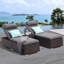 Trois ensembles de chaises longues de patio-963621151