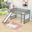 Lit mezzanine simple en bois avec glissade Ericia-1177340275