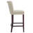 Bugbee Upholstered Linen Blend Counter Stool with Solid Wood Frame