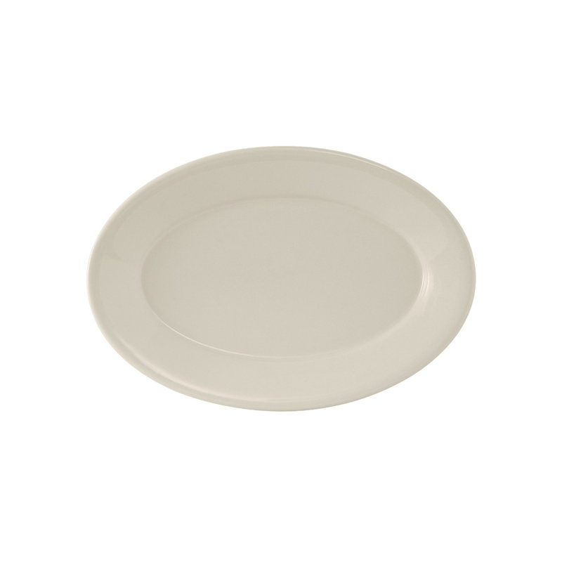 Tuxton Reno Ceramic Platter, 0.75" H x 10.5" W x 7.38" D