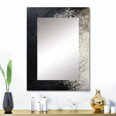 Printed Spiral - miroir mural abstrait en spirale, miroir décoratif moderne, impression d'art en métal