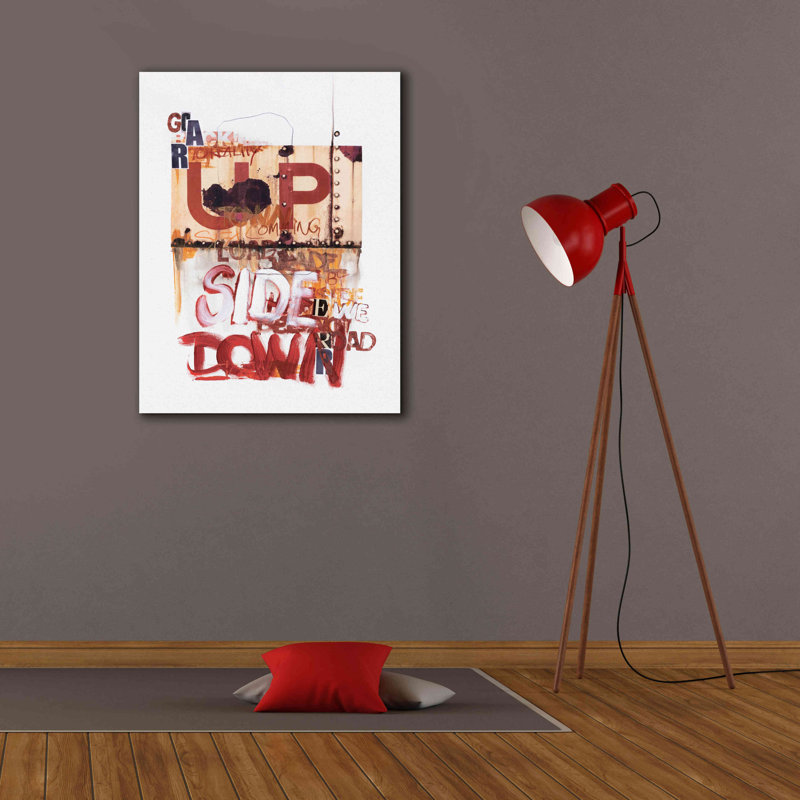 «Up Side Down 1» par Design Fabrikken, estampe numérique sur toile, H 34 po x l 26 po x P 1,5 po