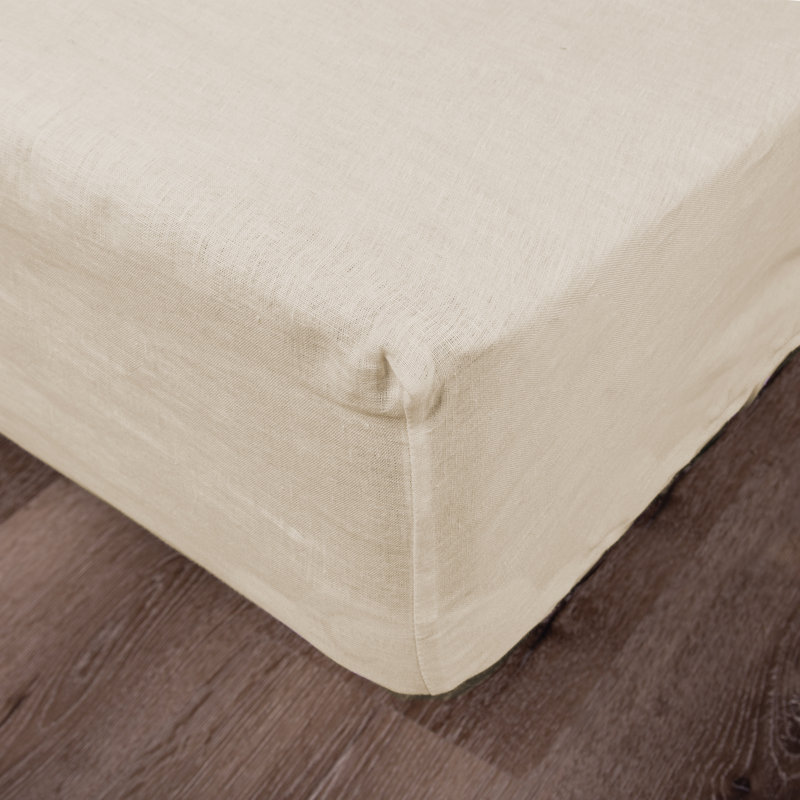Prue Box Spring Cover, Queen, Ivory, Queen, Tan