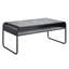 Table basse en béton gris et noir - 8 po Hauteur de l'emballage pour optimiser l'espace