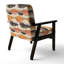 Fauteuil d'appoint abstrait - Fauteuil orange chaleureux Horizon-481926471
